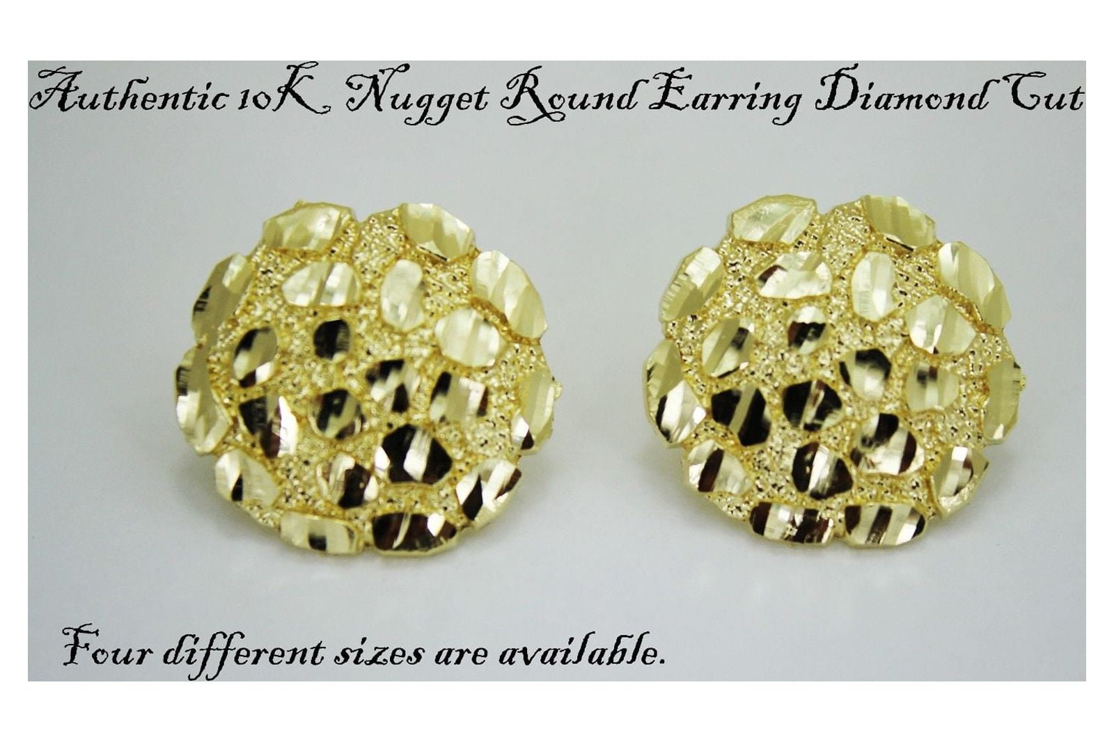 Square 19 Cubic Zirconia Earrings 14K Gold Filled Silver Hip Hop Studs – JB  Jewelry BLVD